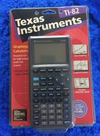 Vintage Texas Instruments Ti=82 Graphing Calculator Old Dead Stock