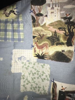 Disney Snow White Seven Dwarfs King Size Pillow Sham HTF Craft Fabric Vintage? 4