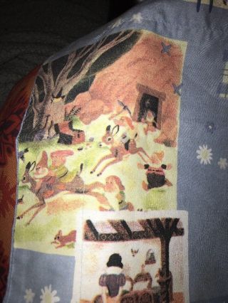 Disney Snow White Seven Dwarfs King Size Pillow Sham HTF Craft Fabric Vintage? 6