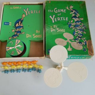 The Game Of Yertle Dr Seuss Vintage Revell 1960 Box In Rough Shape Missing 1