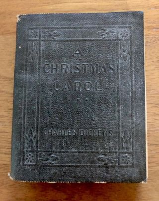 Antique Little Leather Library - A Christmas Carol In Prose - Robert Haas Pub.