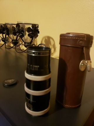 P.  Angenieux Lens Type Y2 F.  135 1: 3.  5 No.  315078 Exacta Mount Tuck - Tite Case