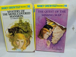 Nancy Drew 18 Mystery Of Moss - Covered Mansion - 19 Quest Of Missing Map