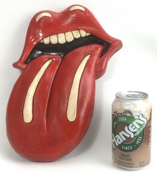 Vintage Rolling Stones Lips Tongue Plaster Dated 1973 By Scott Wallhanging