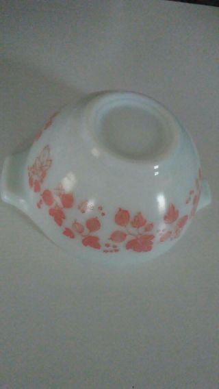 Vintage Pyrex 441 Pink Gooseberry Bowl 1 1/2 Pint Cinderella Handles