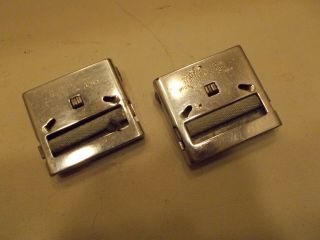 Vintage Pair Irving Irvin Air Chute Ic - 5000 Seat Belt Buckles For Restoration