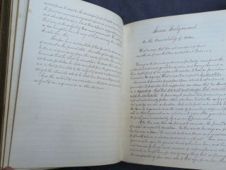 1854 Manuscript Sermons by Samuel Johnson plus essays etc.  quite legible 6