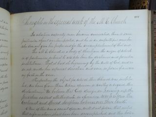 1854 Manuscript Sermons by Samuel Johnson plus essays etc.  quite legible 9