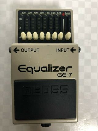 Boss Ge - 7 Equalizer Guitar Effect Pedal Vintage