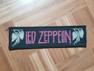 Vintage Led Zeppelin Stripe Patch From 80s Rock Band Classic Badge