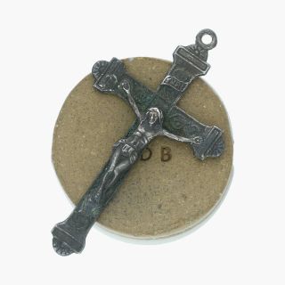 Goodbyebabylon / Sterling Silver Vintage Crucifix Cross / Pendant (4g)