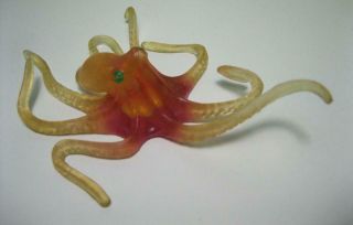 Vintage Fisher Price Little Adventure People 323 Animal Pvc Rubber Octous Squid