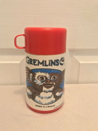 Vintage Gremlins Movie Gizmo Stripe 1984 Aladdin Thermos (appears)