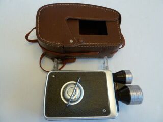 Vintage Kodak Brownie 8mm Movie Motion Camera W/case & Strap