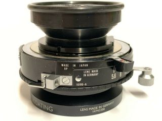 Schneider Apo Symmar 135mm f/5.  6 MC Lens Copal 0 4×5 4