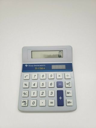 Vintage Texas Instruments Ti - 1795 Basic Calculator | Great |