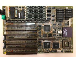 Eisa 486 Motherboard,  Socket 3,  Eisa/vlb,  Intel 486 Dx Cpu,  8mb Ram.  Rare
