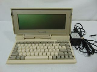 Vintage Toshiba T1000 Pa7027u Laptop Computer W/ Power Cord - Not