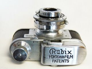 RUBIX 16 SUGAYA HOPE LENS SUBMINIATURE camera with case Rubina 3822 10