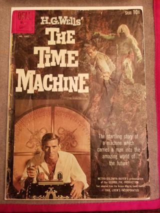 Vintage The Time Machine Comic Book Dell Publishing 1960 H.  G.  Wells No.  1085