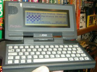 Atari Portfolio Handheld Computer Model Hpc - 004 With