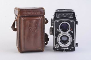 Exc,  Rolleicord V K3c Tlr Camera W/75mm F3.  5 Xenar,  &,  W/case