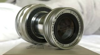 Elmar F=9cm 1:4 Collapsible Leica Chrome M Bayonet Mount Camera Lens 1:4/90mm