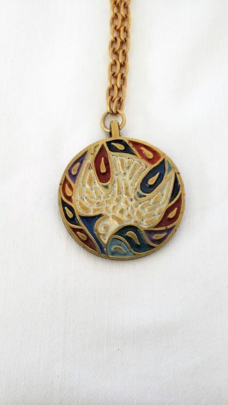 Vintage Terra Sancta Guild Israel 1969 pendant and chain 2