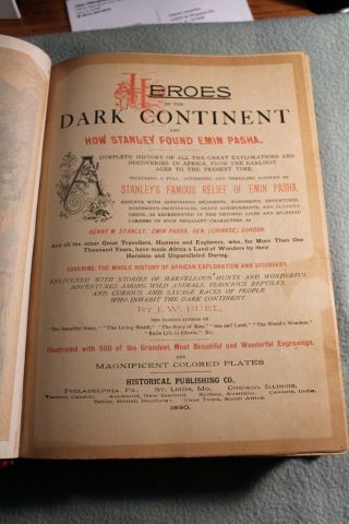 Heroes of the Dark Continent; How Stanley Found Emin Pasha Black History 1890 3