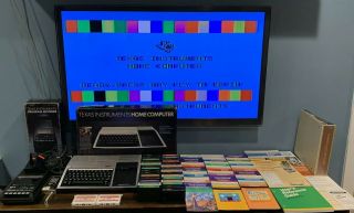 TI 99/4A Computer w/ 30 Games Keyboard / Joystick / Cassette RCA to TV 2