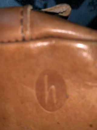 Hartmann Tan Belting Leather Vintage Travel Toiletry Case Shave Kit Bag