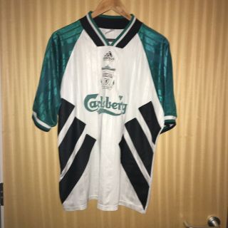 Vintage Liverpool Adidas Away Football Shirt 1993 - 95 Large
