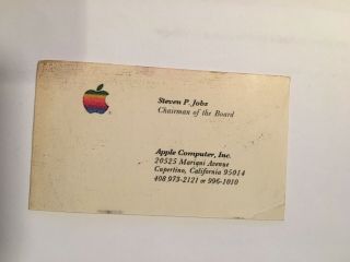 Apple Steve Jobs Business Card