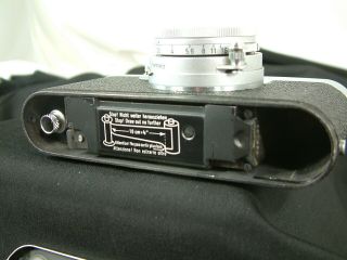 Leica Ig with 5cm viewfinder elmar 5cm/2.  5 lens leather case 10