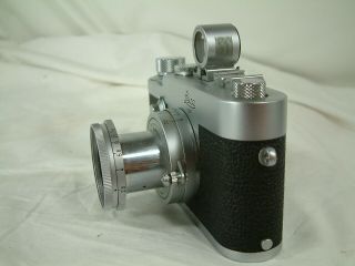 Leica Ig with 5cm viewfinder elmar 5cm/2.  5 lens leather case 4