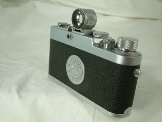 Leica Ig with 5cm viewfinder elmar 5cm/2.  5 lens leather case 5