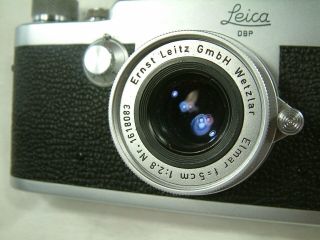 Leica Ig with 5cm viewfinder elmar 5cm/2.  5 lens leather case 6
