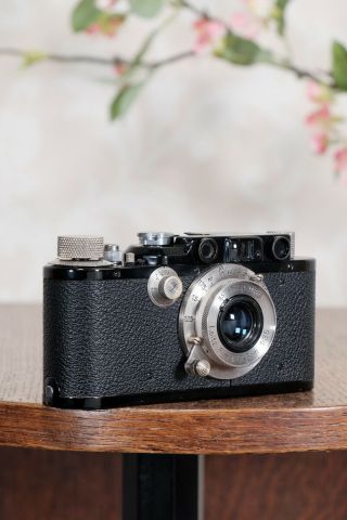 1932 Black Leitz Leica III w/ Nickel Elmar lens,  CLA ' d Freshly Serviced 6