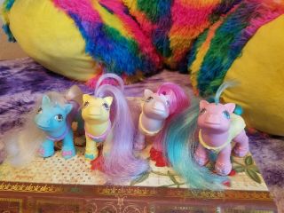 Vintage My Little Pony Complete Set Of Baby Ballerina Ponies