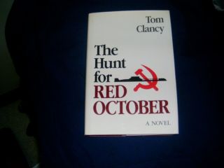 Tom Clancy.  Hunt For Red October.  True 1st Print Signed 2x