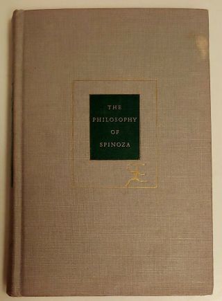 1927 Modern Library Book " The Philosophy Of Spinoza "