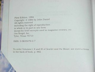 John Daniel / Scarlet and the Beast Vols I,  II,  III - English/French Freemasonry 2