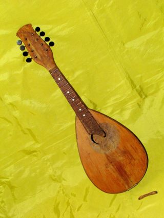 Vintage Ukrainian Folk Instrument Mandolin 1970s Made Ussr Lviv