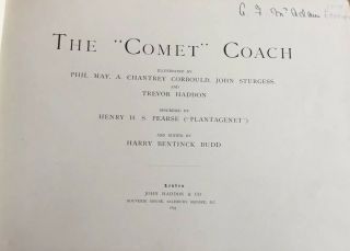 Very Rare Antique Book 1895.  The Comet London & Brighton Coach. 2