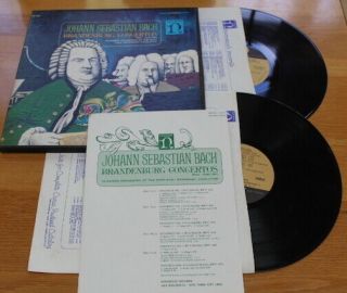 Vintage Lp: Box Set J.  S.  Bach Brandenburg Concertos Chmbr Orch Saar