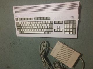 Recapped Amiga Technology A1200 with Power Supply & Mouse,  Back plate CF 2