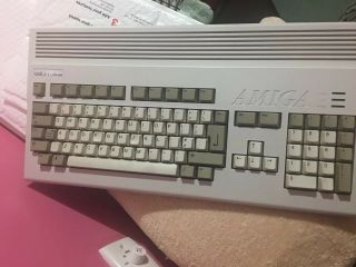 Recapped Amiga Technology A1200 with Power Supply & Mouse,  Back plate CF 4