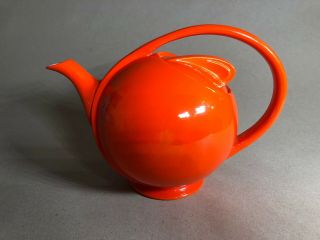 Vintage Hall China Airflow Teapot In Hard To Find Orange