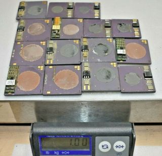 1 Lb Mixed Ceramic Processors Chip,  Sockets,  And Boards.  Scrap Recovery