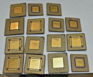 1 LB Mixed Ceramic Processors Chip,  Sockets,  and Boards.  Scrap Recovery 3